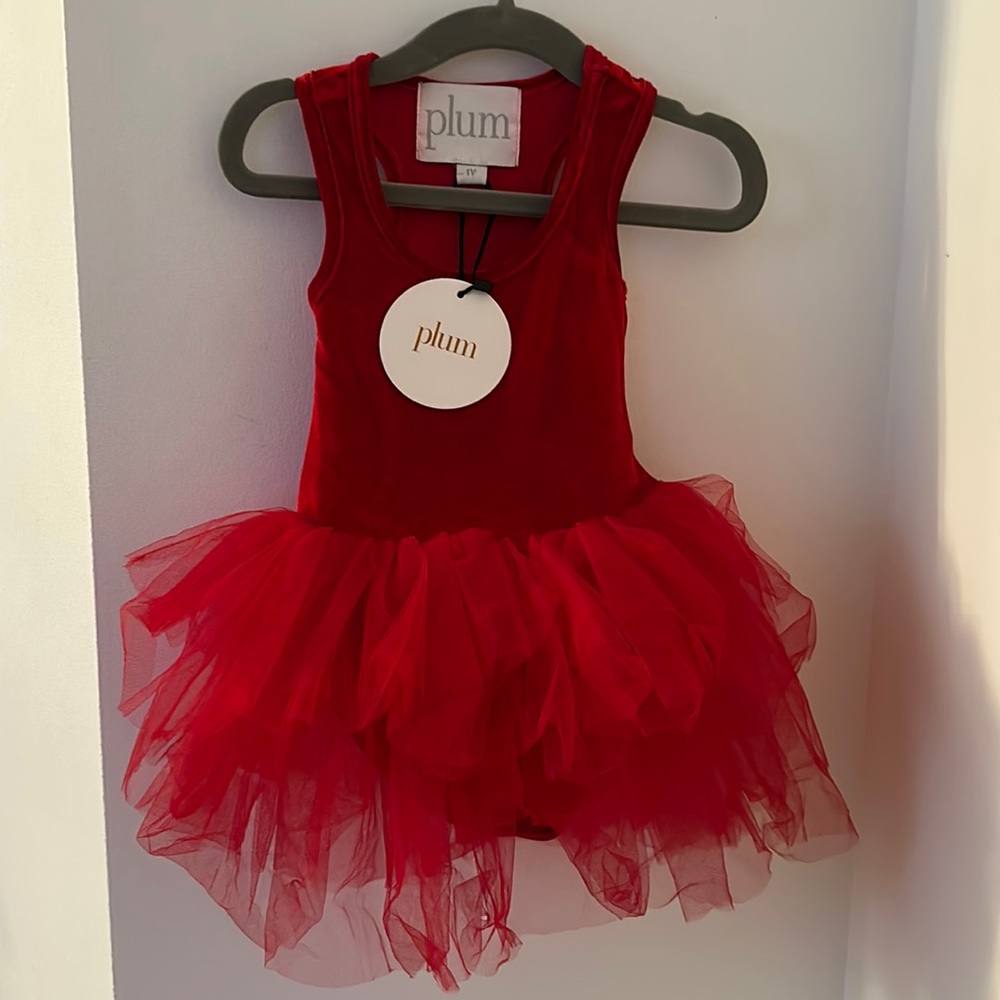 Plum Red Velvet Tutu- BRAND NEW